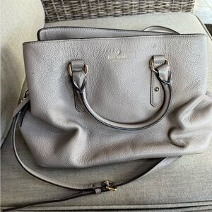 Kate Spade Taupe Leather Satchel
